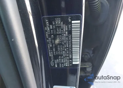 2022 Hyundai Tucson Hybrid Sel Convenience из США, поврежденный, VIN KM8JFCA10NU062442